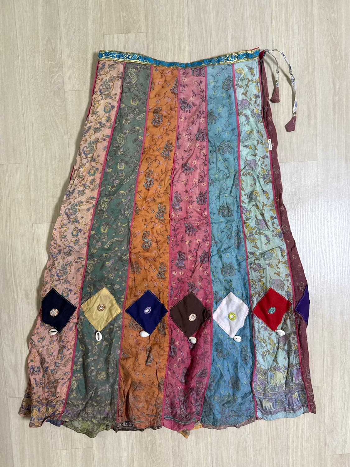 빈티지 히피 모리걸 패치 스커트 상품이미지3