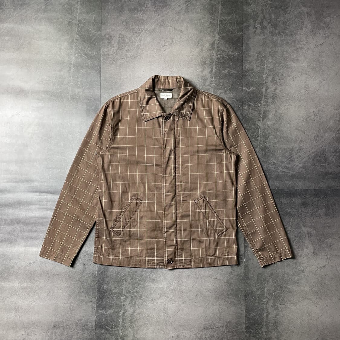 PAUL SMITH 폴스미스 빈티지 브라운 체크 집업자켓 A00404 상품이미지1
