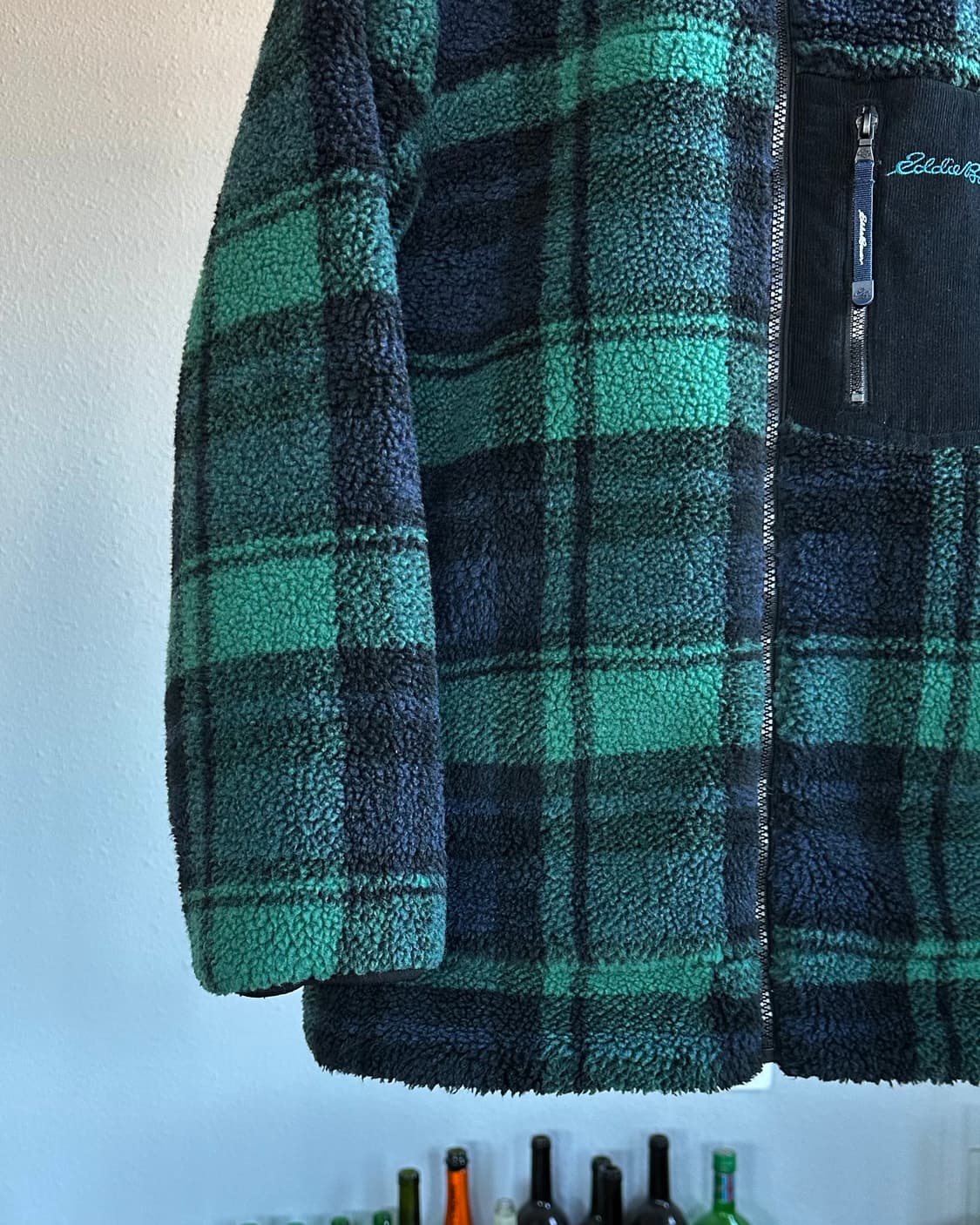 [M]에디바우어 타탄 체크 플리스 후리스 자켓 상품이미지4