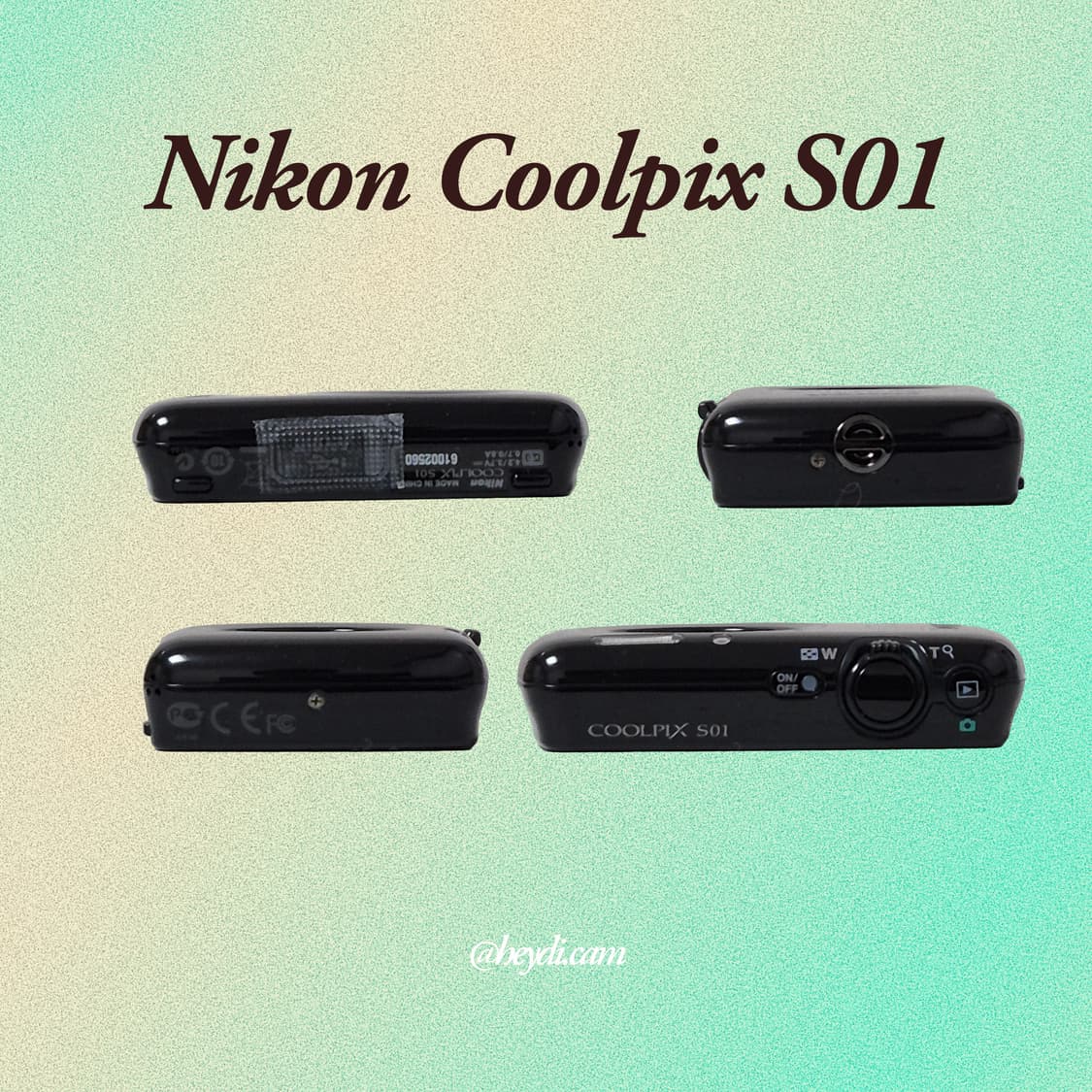 초미품 니콘 쿨픽스s01 블랙 (nikon coolpix s01) 상품이미지3