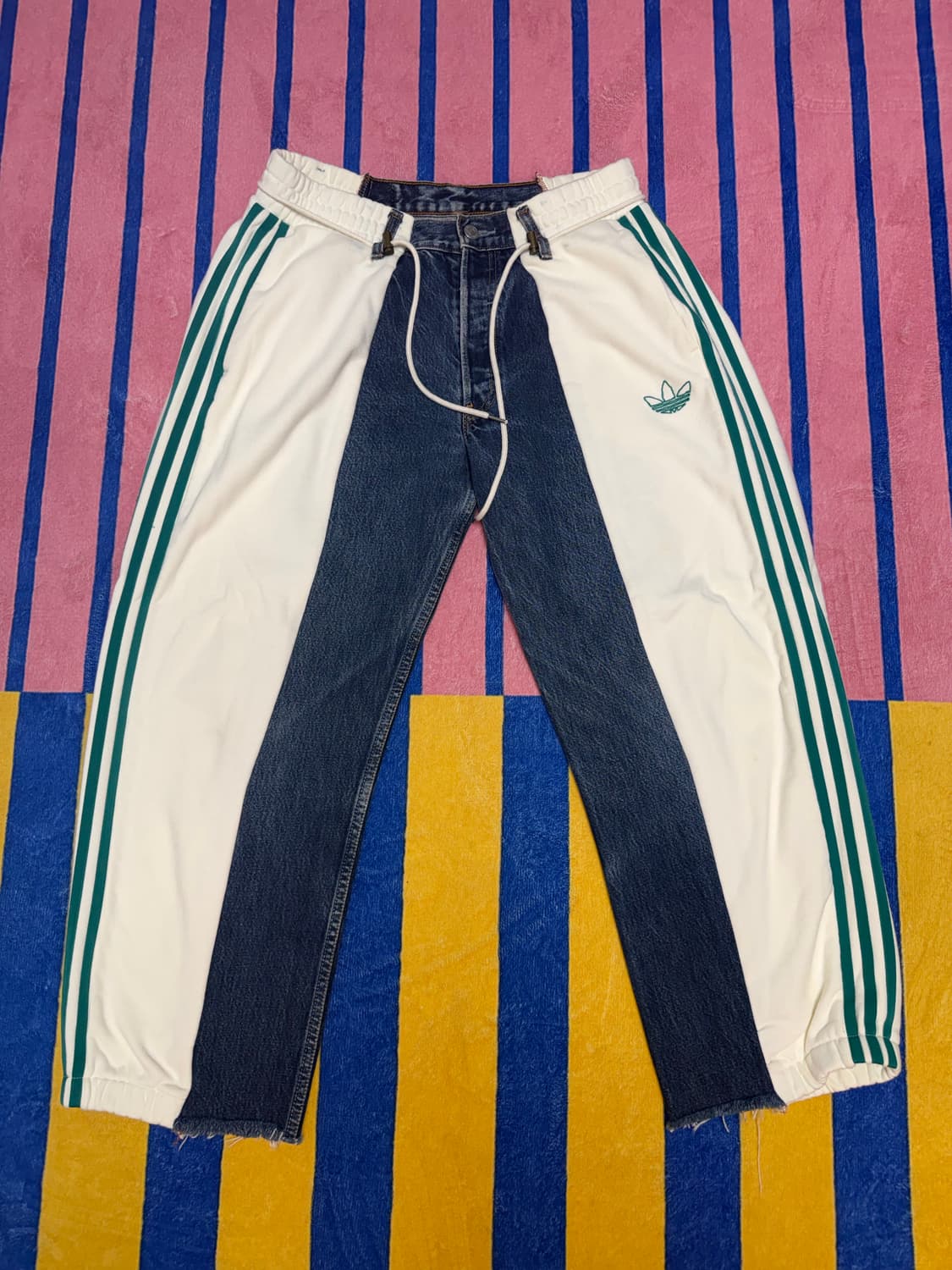 아디다스 X 리바이스 오버조깅진 커스텀팬츠 상품이미지1