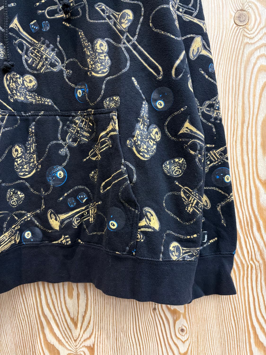 00s 스투시 에잇볼 브래스 후드 상품이미지2