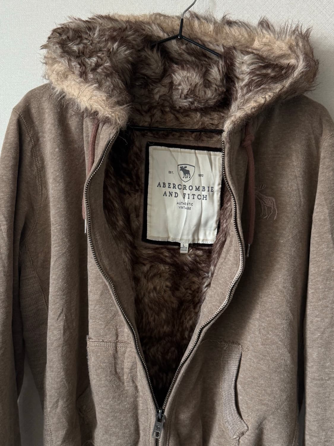 Abecrombie fur hoodie (오염 확인) 상품이미지2