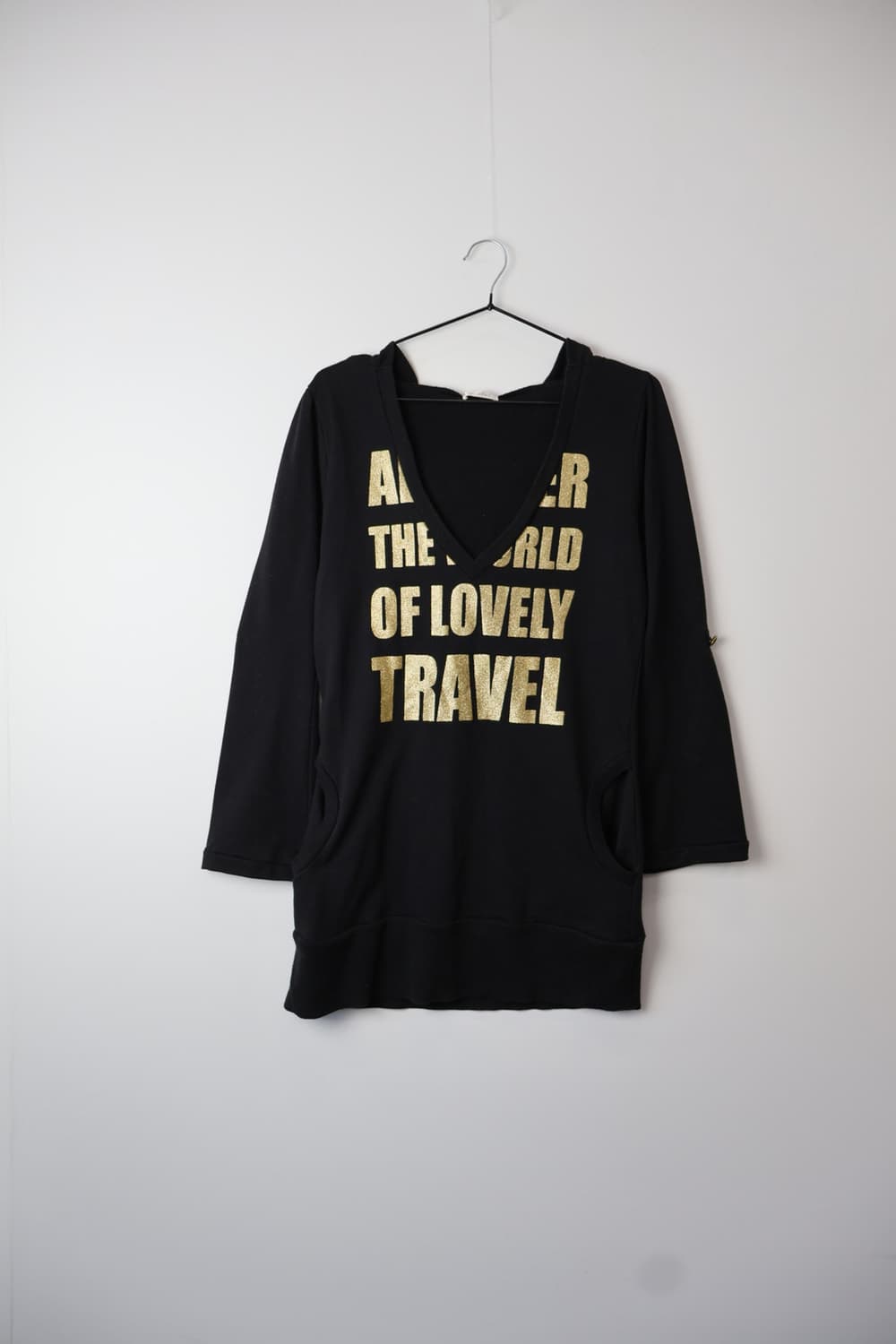 Jpn Y2k Gold Graphic Hoodie 상품이미지5