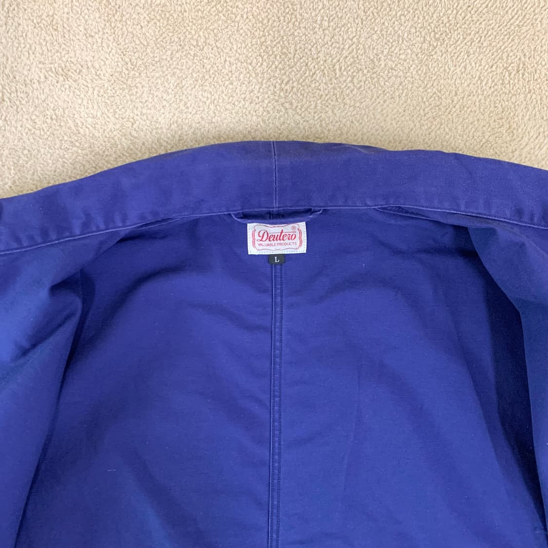 듀테로 프렌치 워크자켓(L/인디고블루) 헐리우드 자켓 상품이미지7