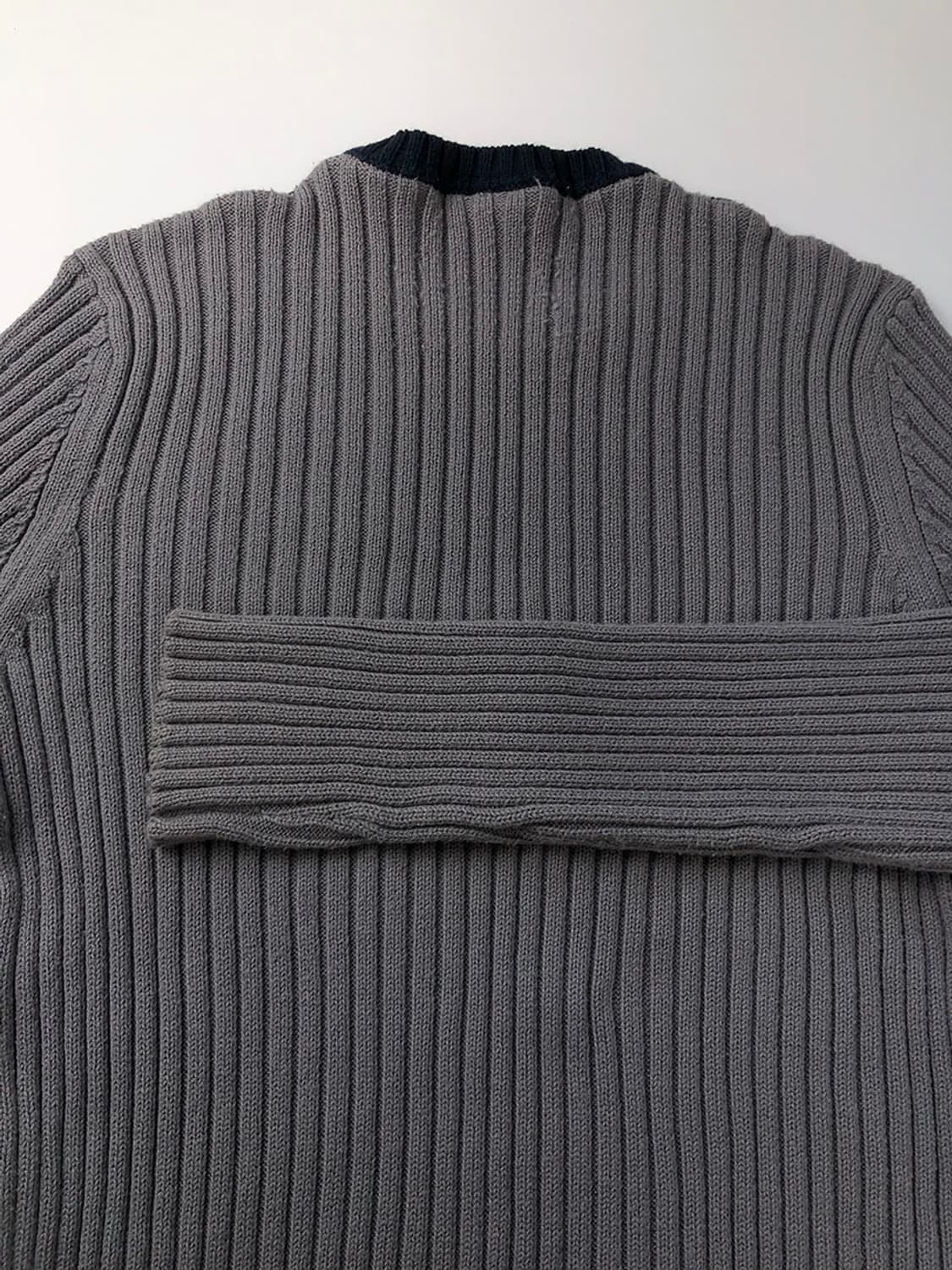 빈티지 아르마니 익스체인지 슬림핏 골지 니트 상품이미지5