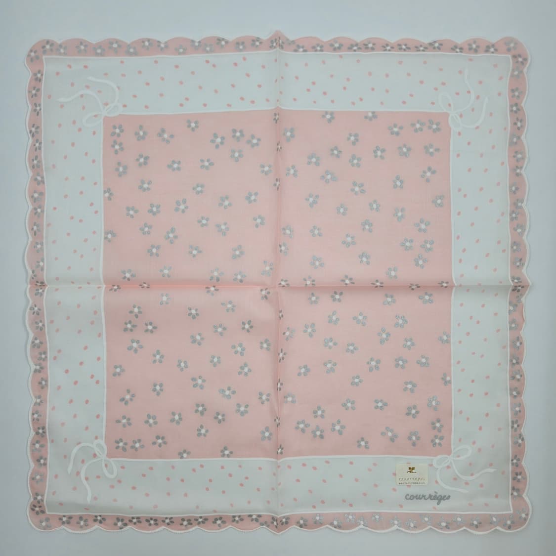 [새상품] courreges 꾸레쥬 손수건 스카프 - 3 상품이미지4