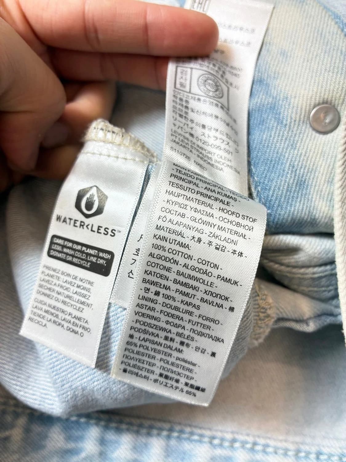 리바이스 실버탭 아이스 데님 트러커 자켓 PN7834 상품이미지10