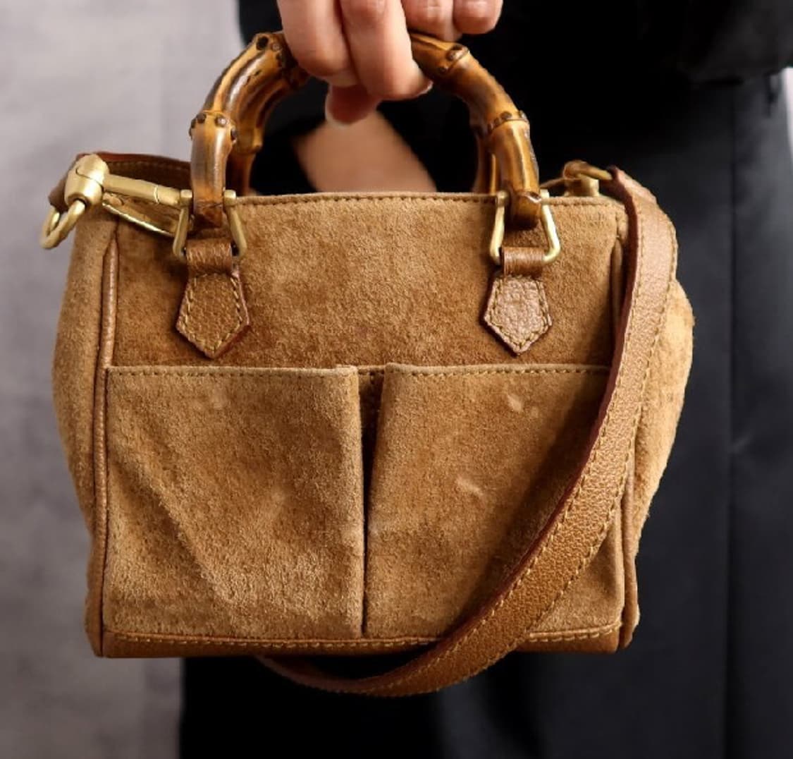 구찌 스웨이드 뱀부 백 상품이미지1