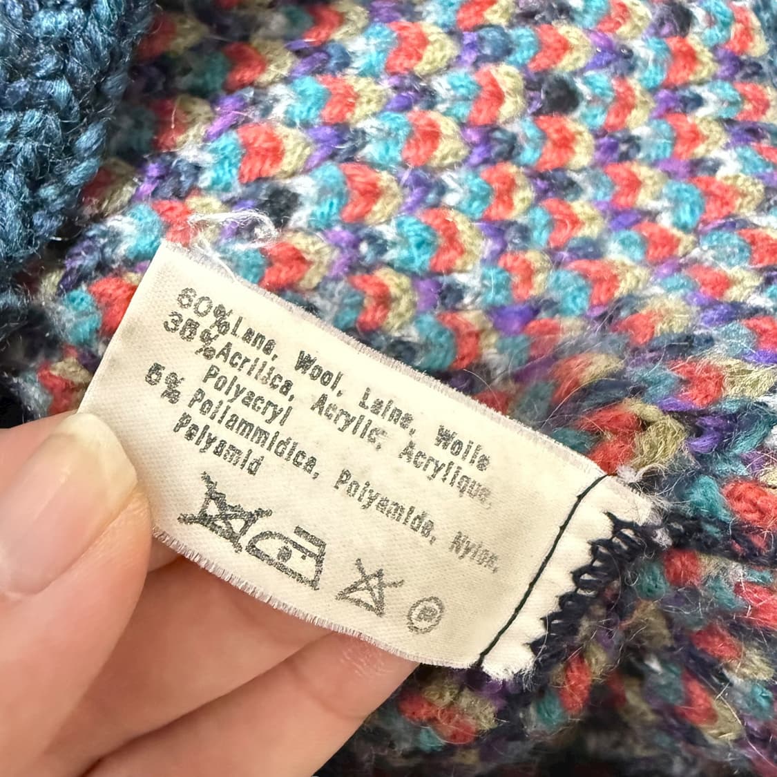 미쏘니 이태리 청록 패턴 니트 가디건 상품이미지9