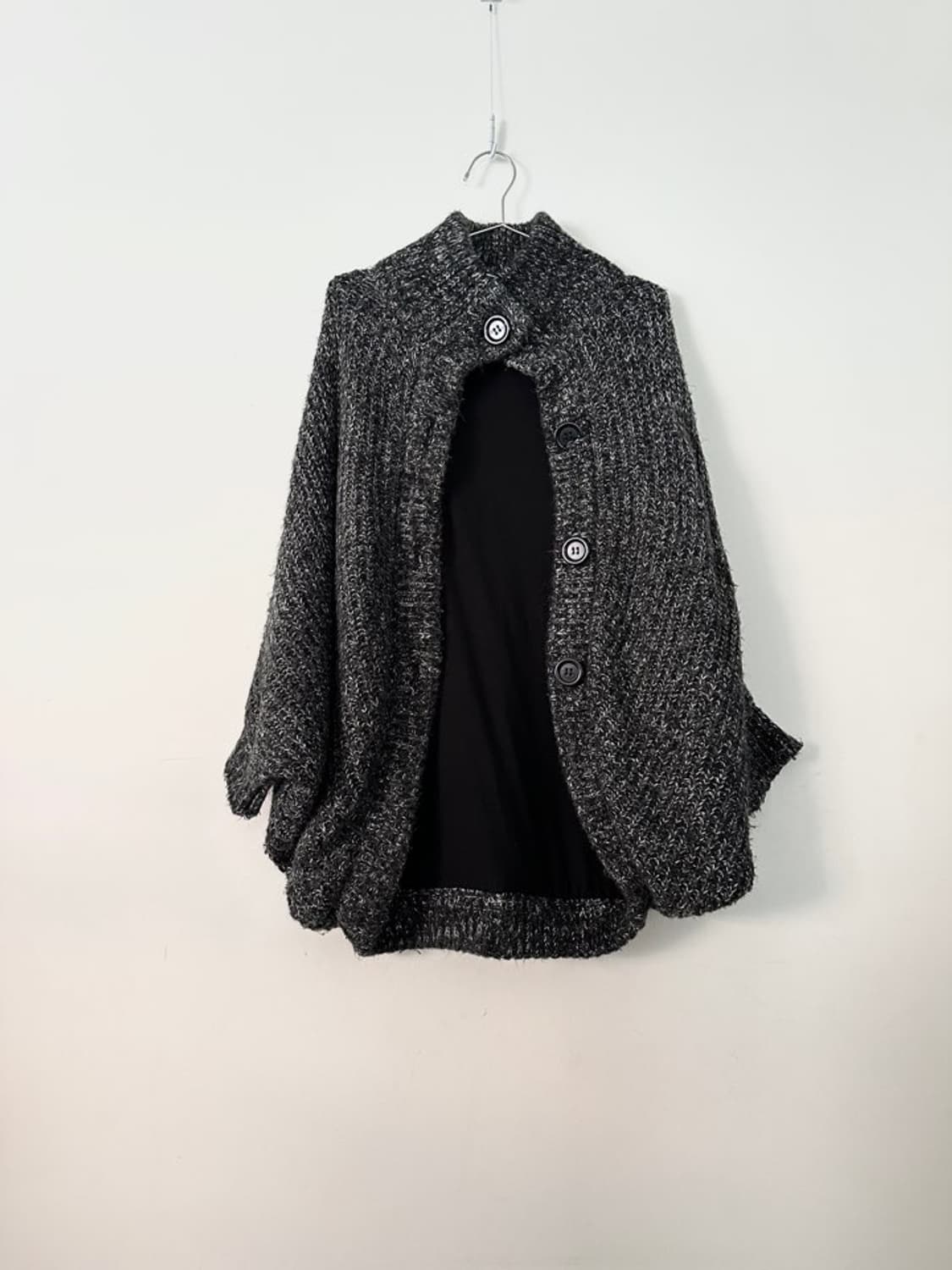 INGNI open slit warm cardigan / charcoal 상품이미지6