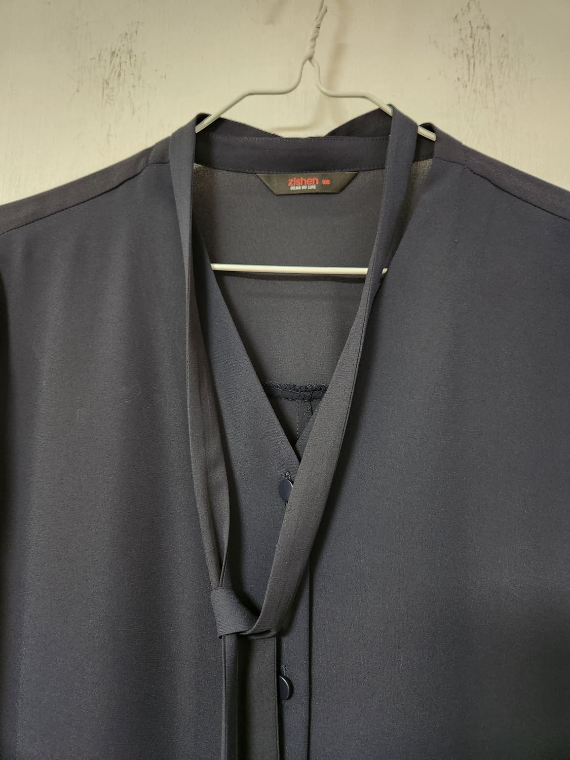 지센 네이비 롱 블라우스 100 상품이미지3