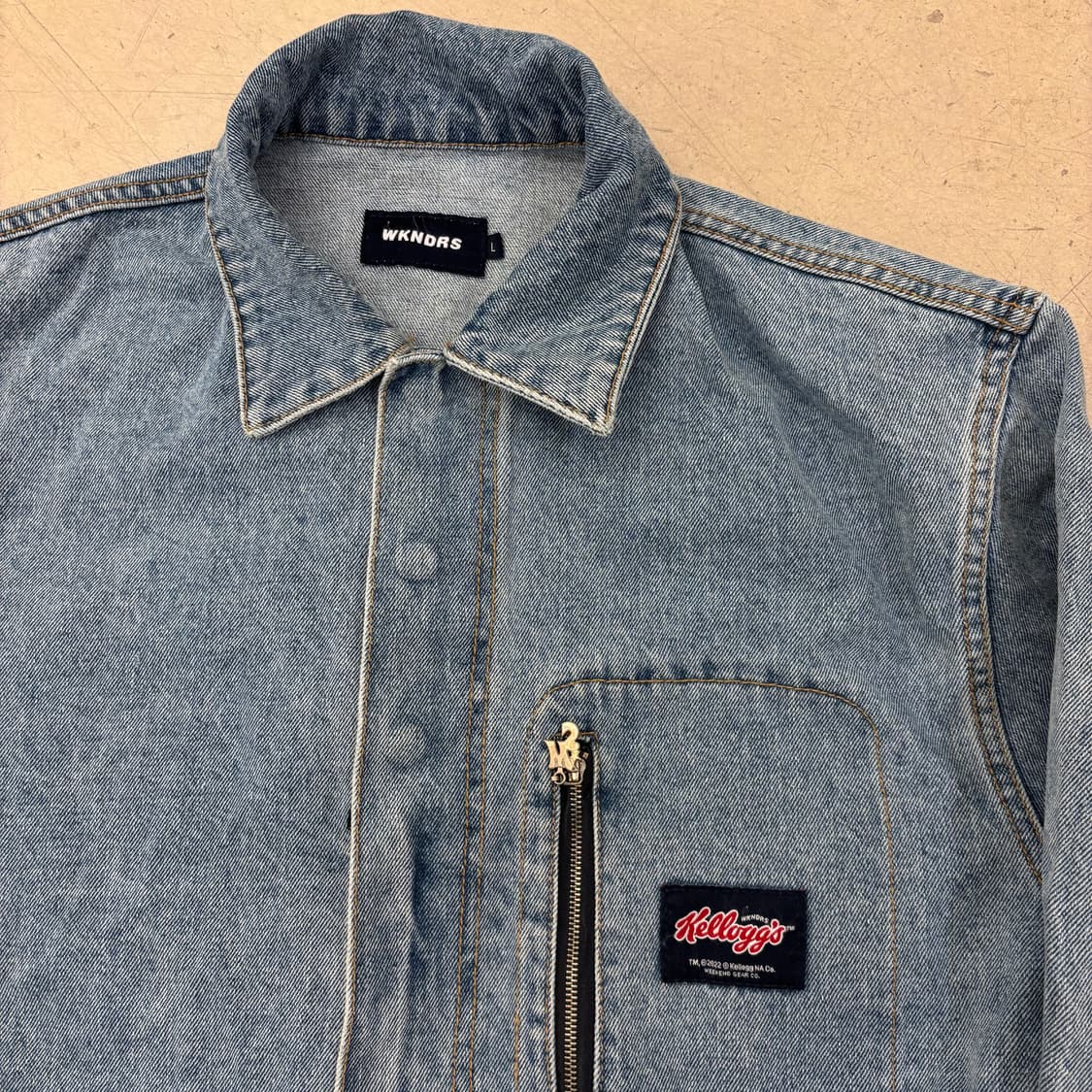 위캔더스 데님 켈로그 점프슈트 상품이미지4