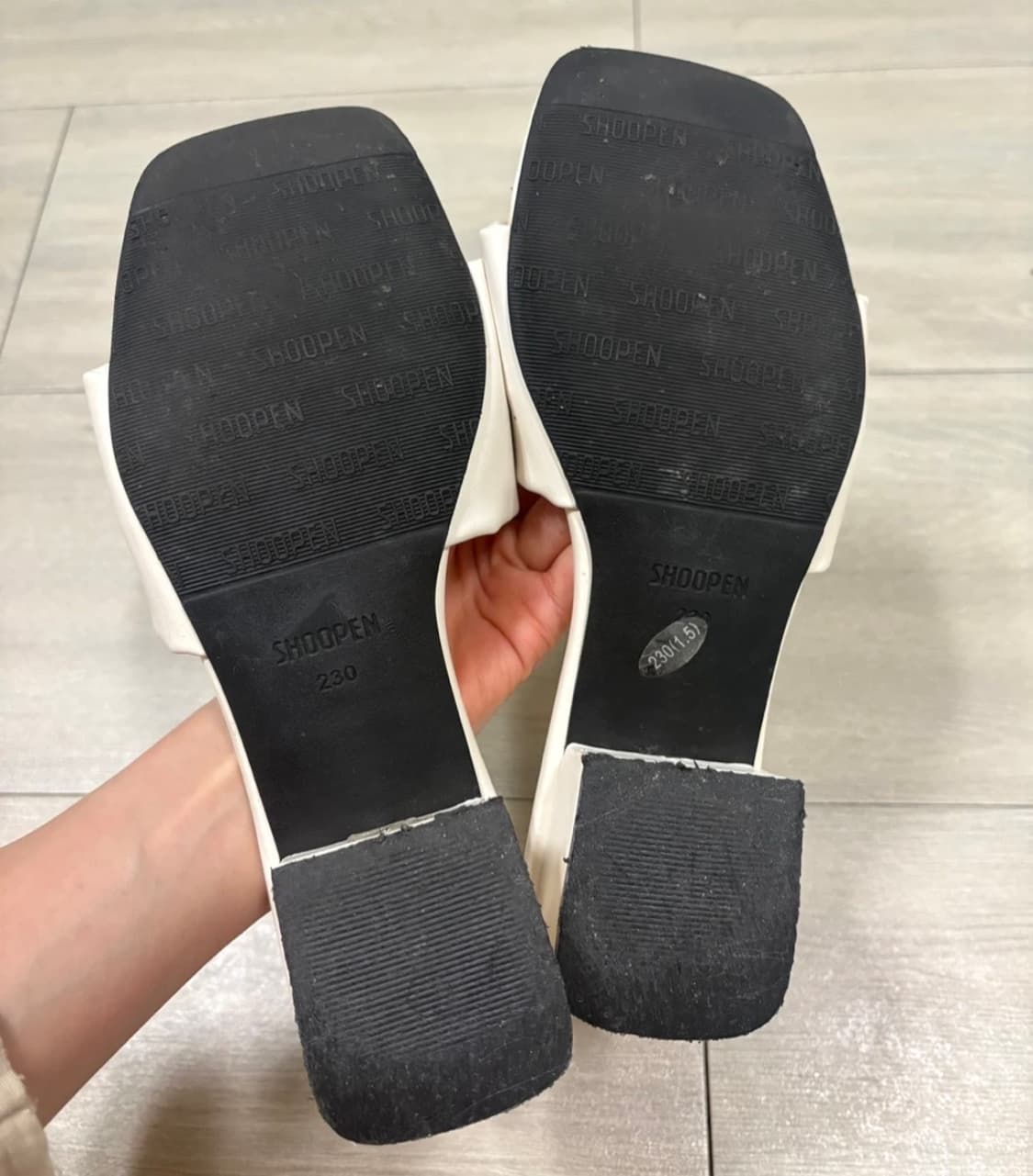 슈펜 셔링 샌들 아이보리 230 굽4cm 품절상품 상품이미지9