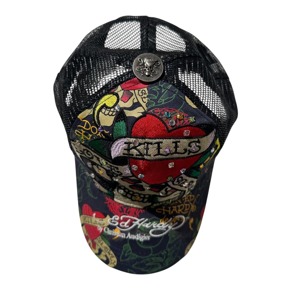 에드하디 로즈 스컬 큐빅 트러커 메쉬 볼캡 상품이미지3