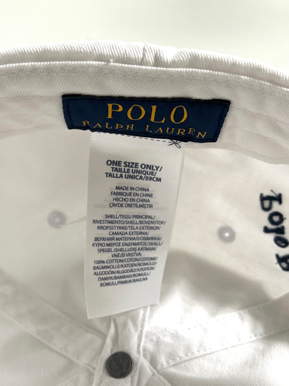 Polo 폴로 랄프로렌 신형 빅포니 화이트 볼캡 상품이미지4