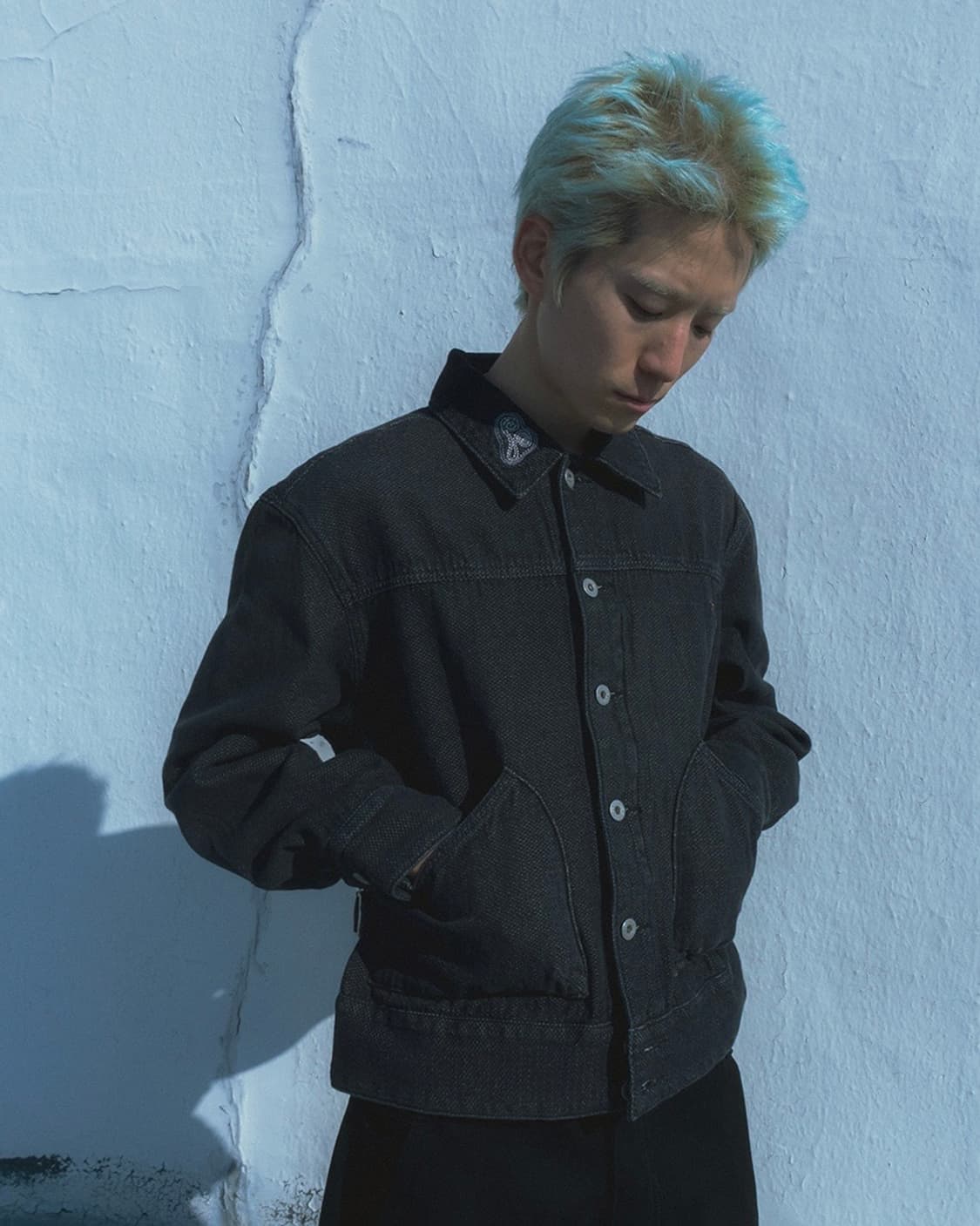 카락터 웨스턴 흑청 자켓 상품이미지4