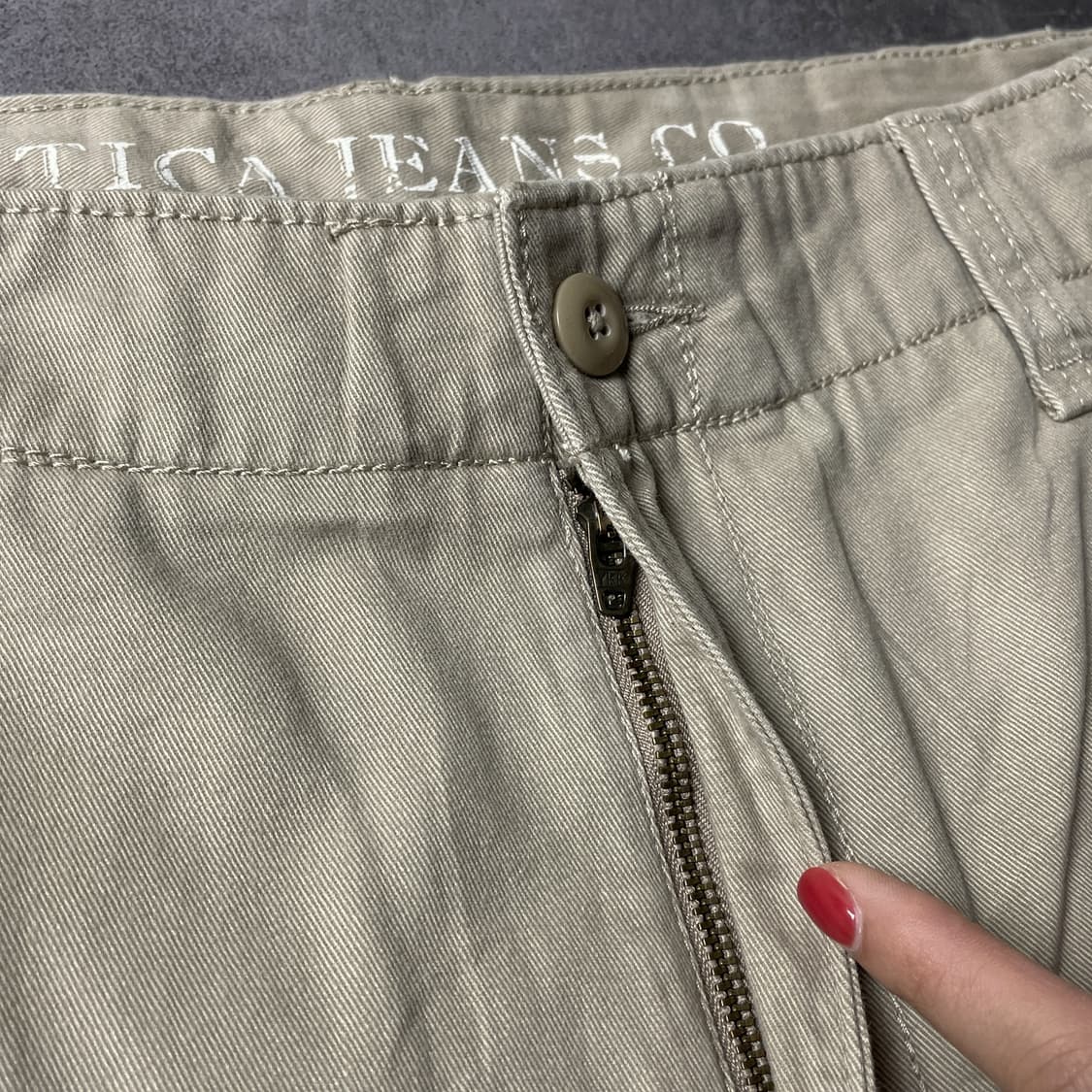 NAUTICA 노티카 빈티지 베이지 카고 하프 팬츠 A00658 상품이미지3