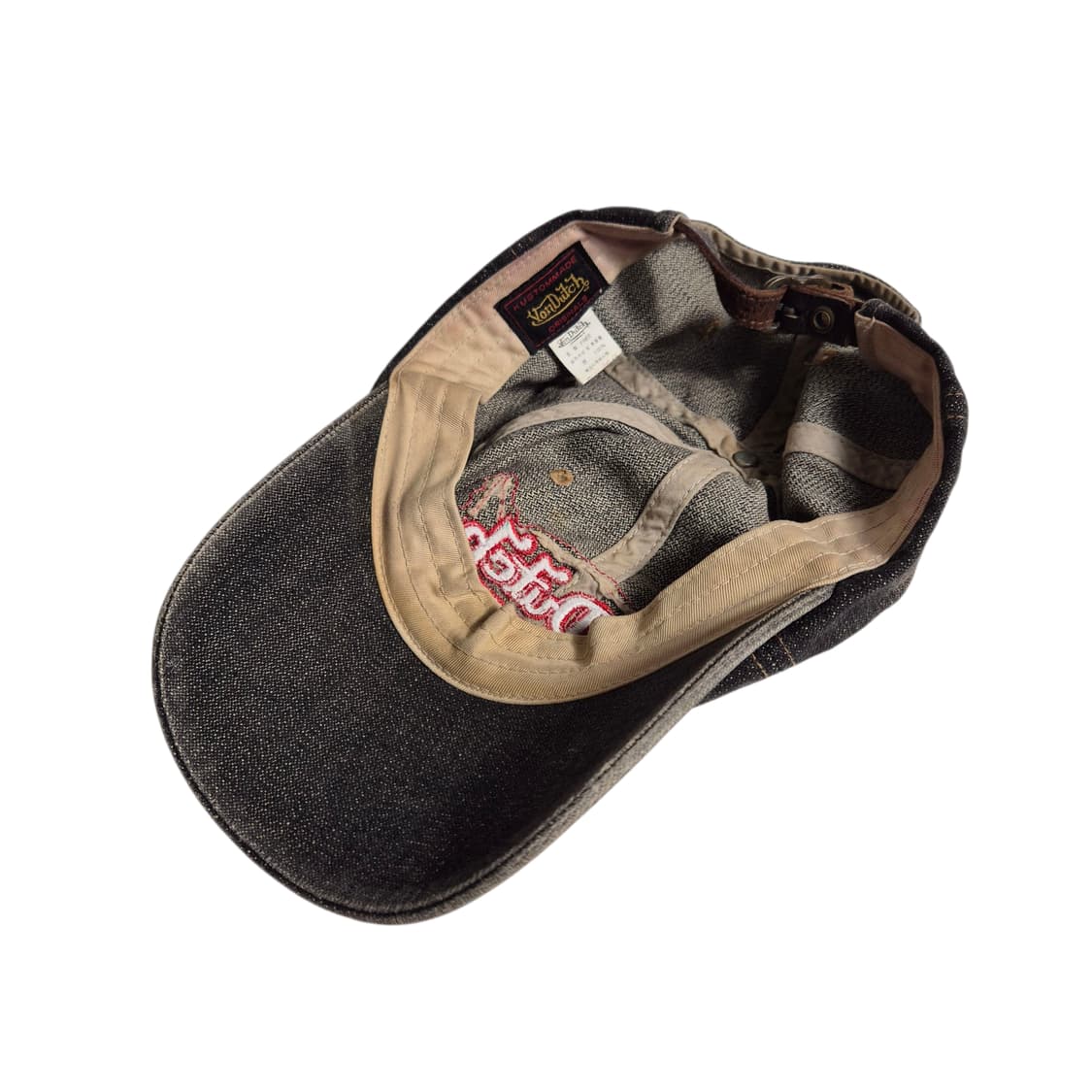 VonDuTch) 본더치 Y2K 흑청 대님 로고 볼캡 상품이미지5