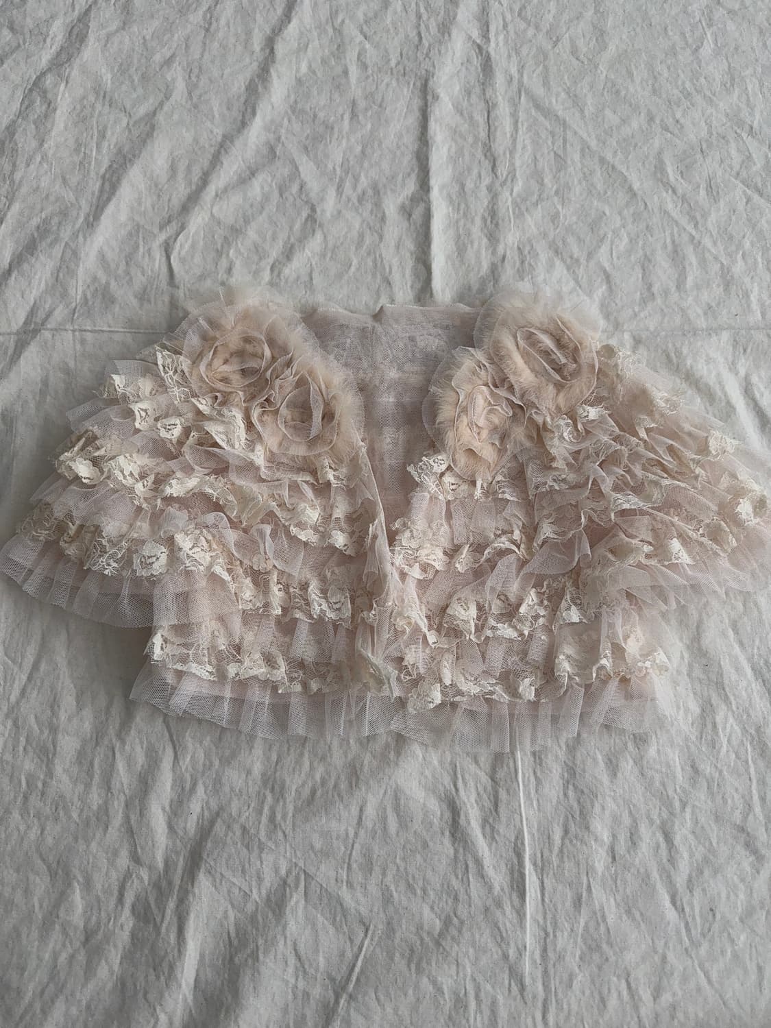 엔틱 페어리 아카이브 래빗퍼 크롭 볼레로 상품이미지1