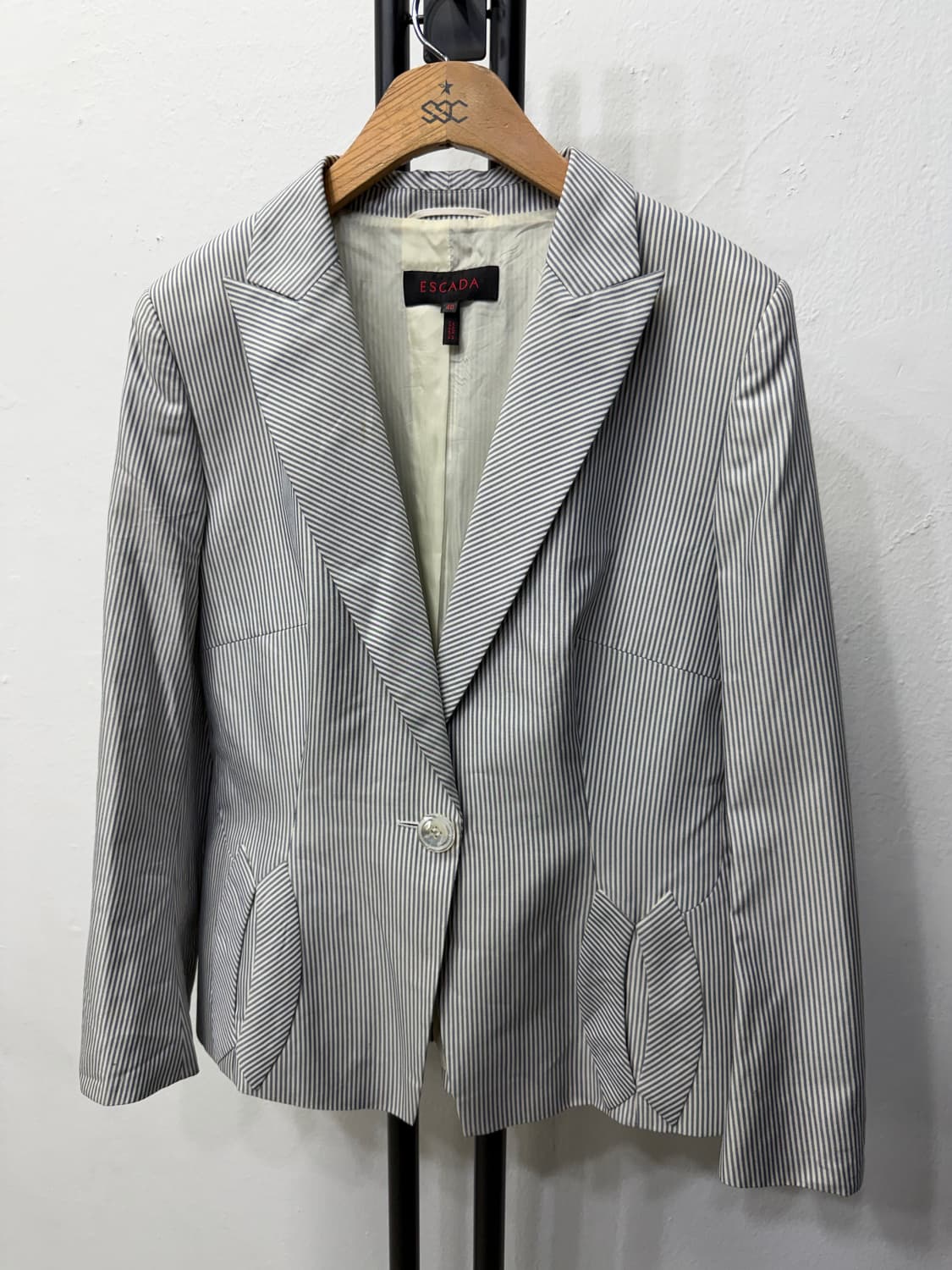 매장판정품) ESCADA 에스카다 스트라이프 자켓 40 상품이미지3