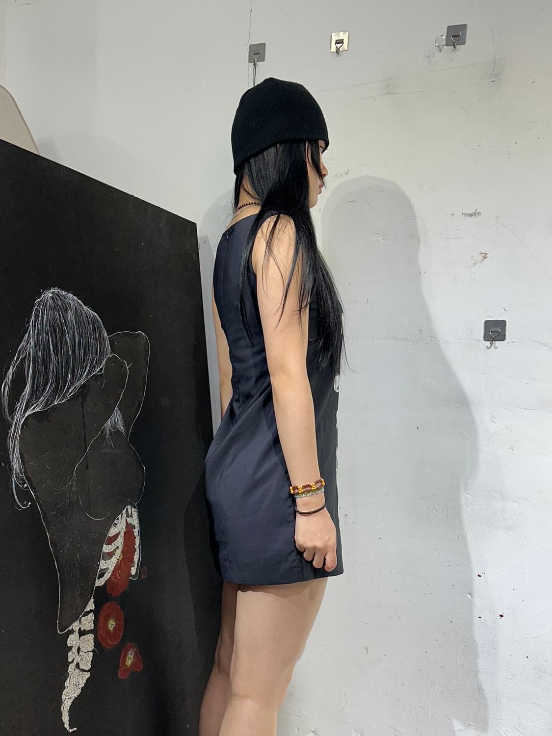 Moschino 고딕 블랙 미니 원피스 상품이미지4