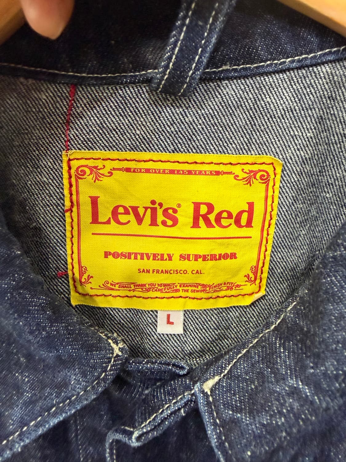 정품) 리바이스 레드 신치백 데님 트러거 자켓 L 상품이미지7