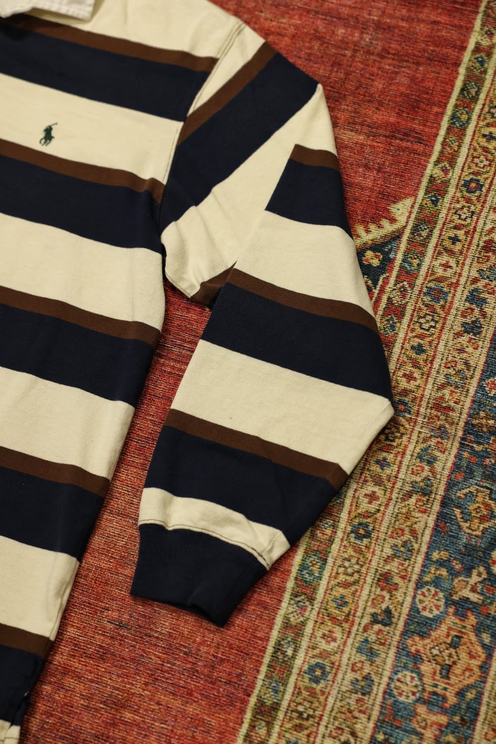 90~00s 빈티지 폴로 스트라이프 럭비티 판매 상품이미지3