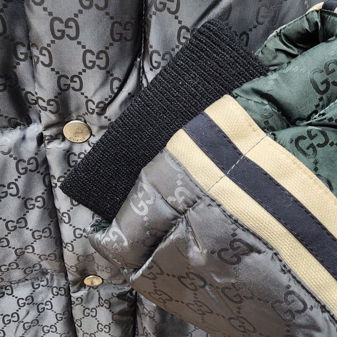 구찌 GG 수프림 롱패딩 48 한글택 상품이미지3