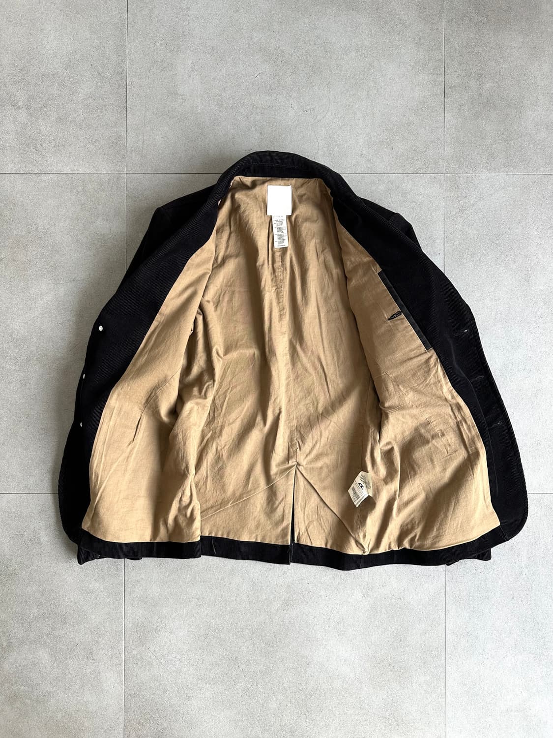 디젤 코듀로이 블랙 지퍼 블레이저 자켓 상품이미지5