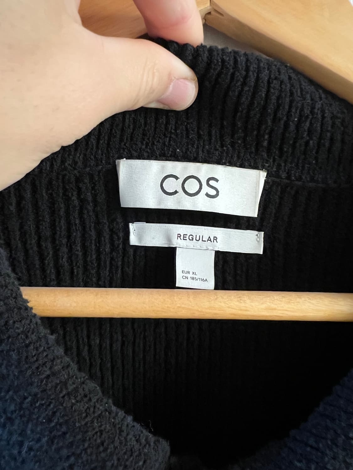 COS 카라 니트가디건 XL 상품이미지2