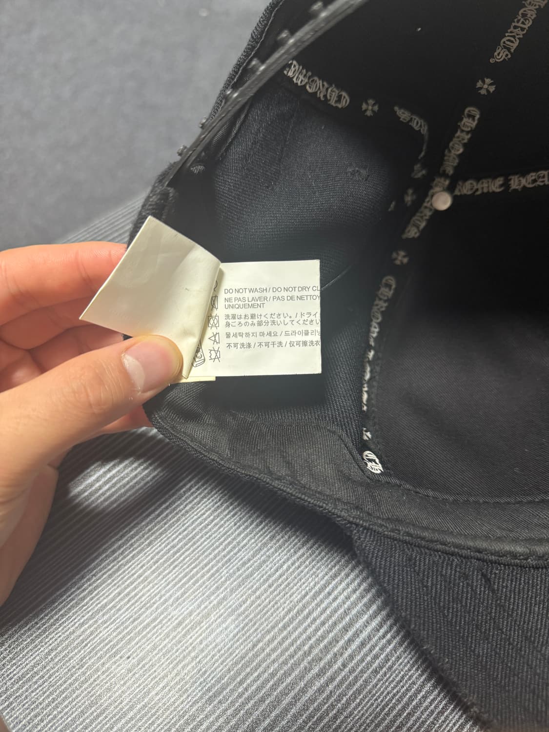 크롬하츠 바인대거 블랙 볼캡 상품이미지5