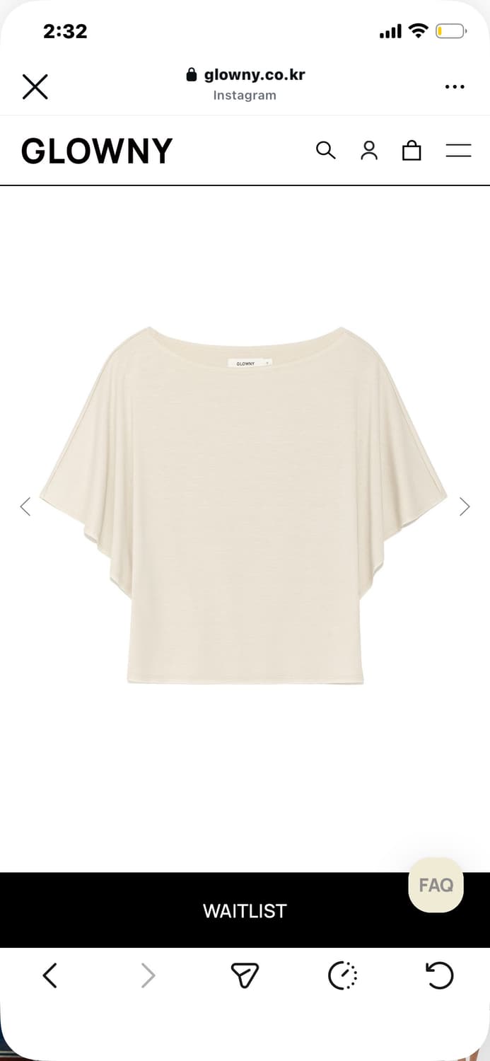 글로니 GLOWNY CORE HALF TEE BEIGE 코어 하프 티 상품이미지2