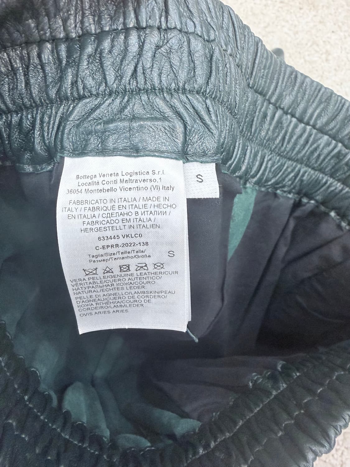 보테가베네타 램스킨 가죽 반바지 / 밴딩 버뮤다쇼츠 상품이미지6