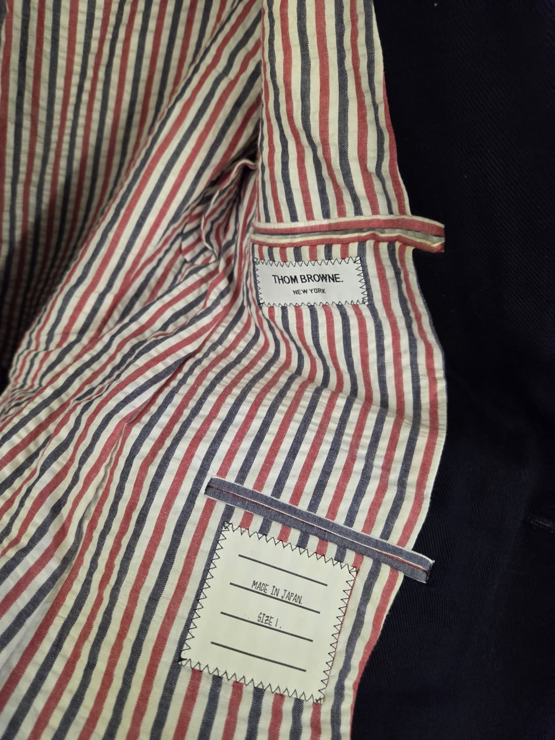 톰브라운 네이비 자켓 상품이미지6