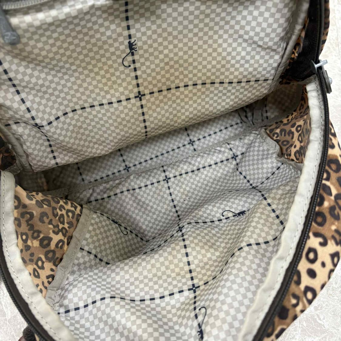 Kipling 키플링 y2k 고릴라 레오파드 호피 핀터깔 백팩 상품이미지4