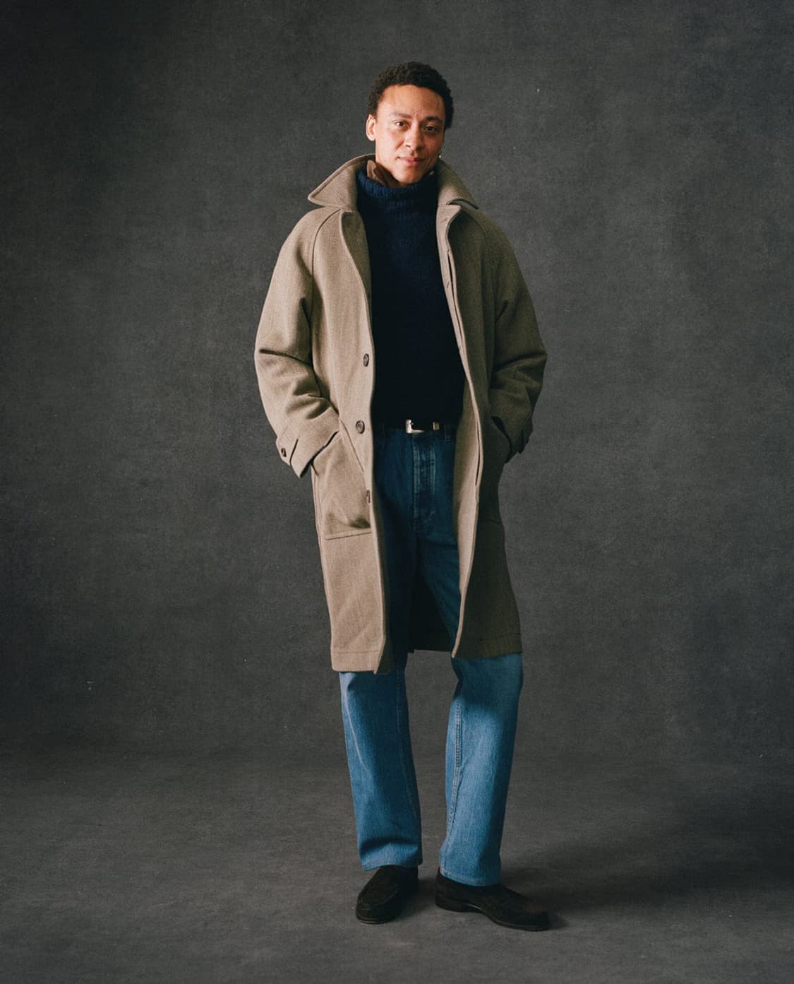 드레익스 로밧 키퍼트위드 레글런 오버코트 38사이즈 판매 상품이미지9