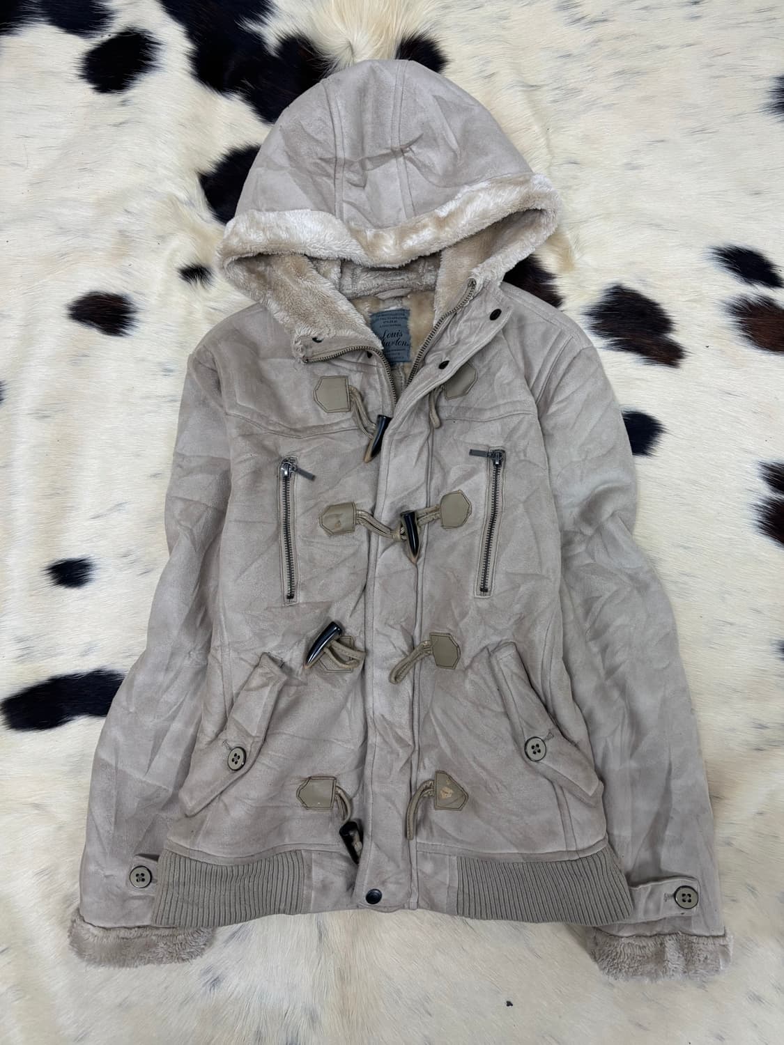 [Louis Charlon]00’s Desgin Hoodie Beige  상품이미지4