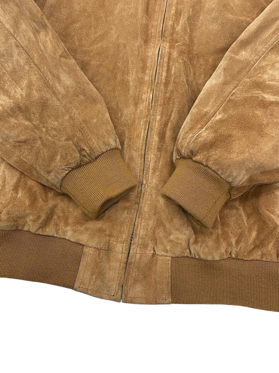 90‘s 엘엘빈 스웨이드 레더 블루종 자켓 상품이미지5