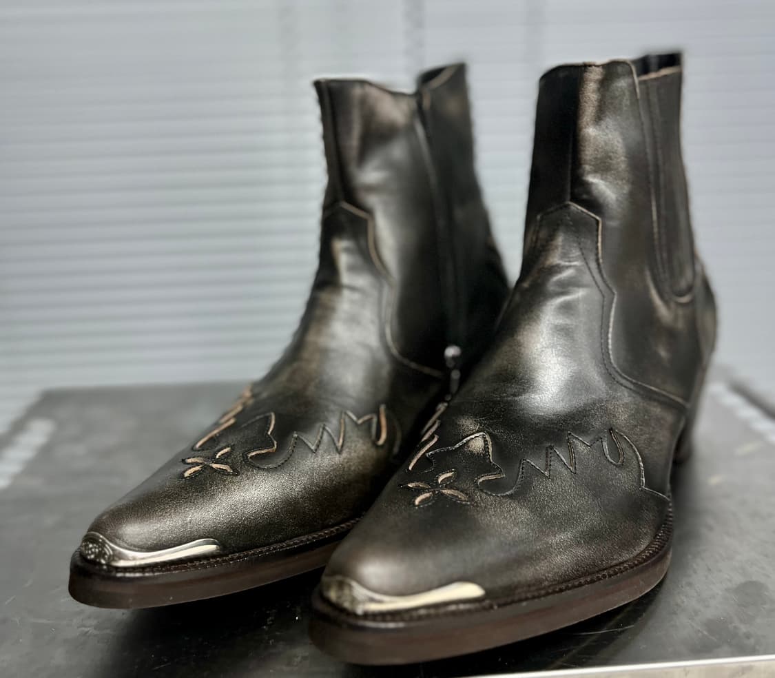 워싱누벅카키블랙  웨스턴부츠 270 상품이미지6