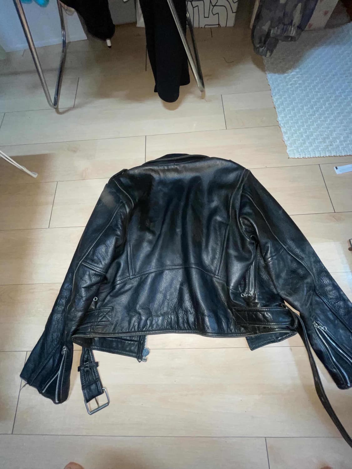 No id leather jacket 상품이미지3