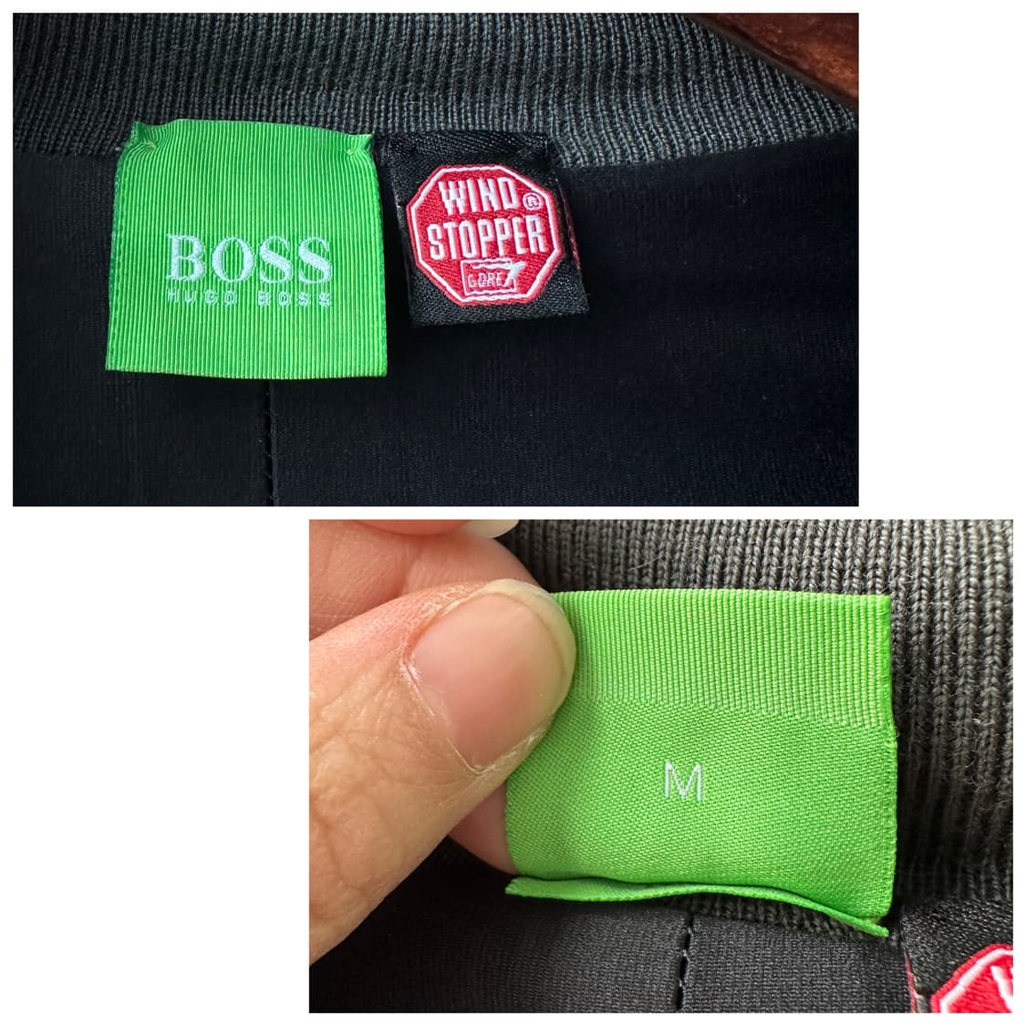 휴고보스 x 벤츠 하이브리드 윈드스토퍼 니트 자켓 그레이 M 상품이미지10