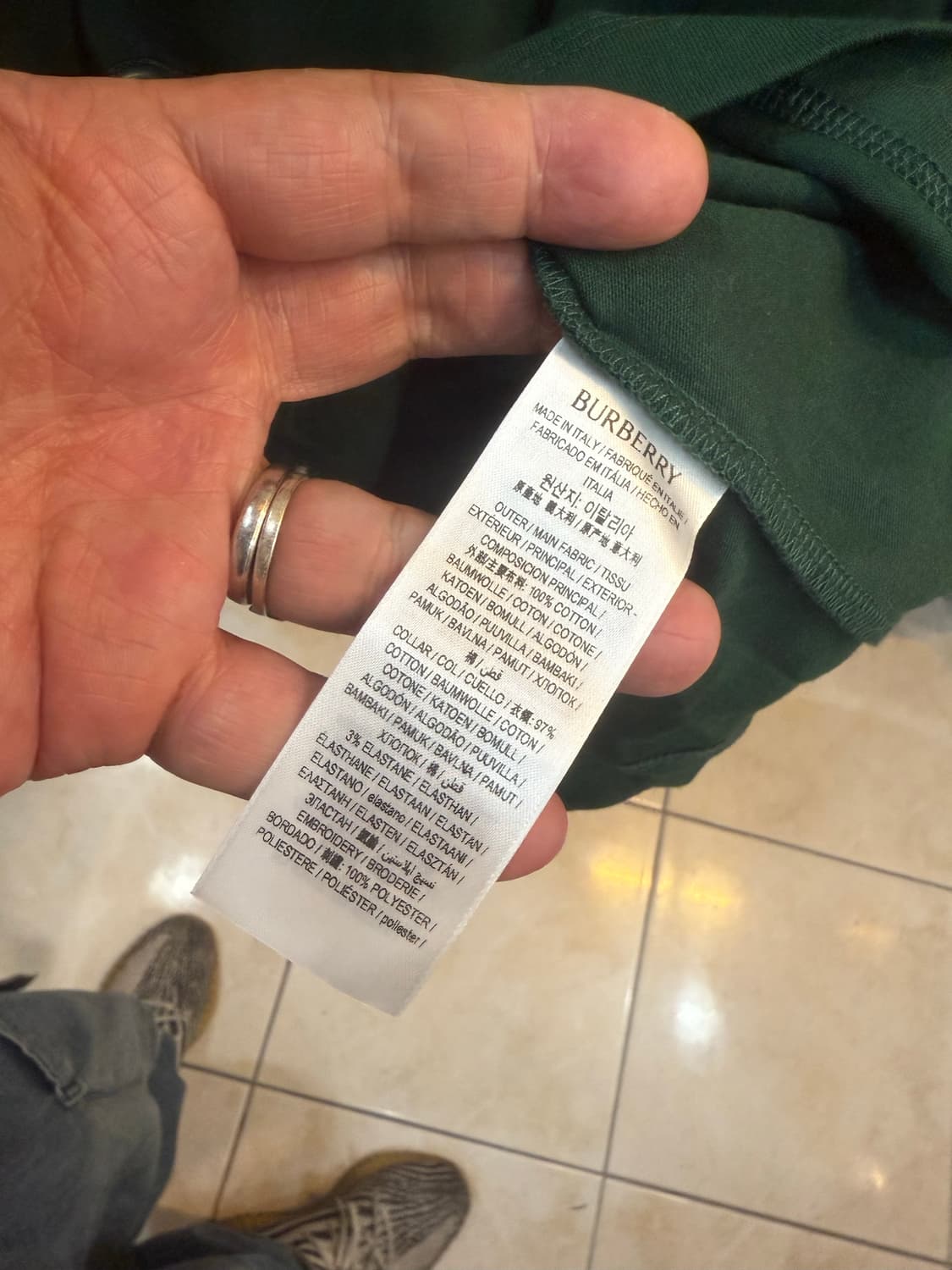 105-110/24ss 정품 버버리 반팔 팝니다 상품이미지5