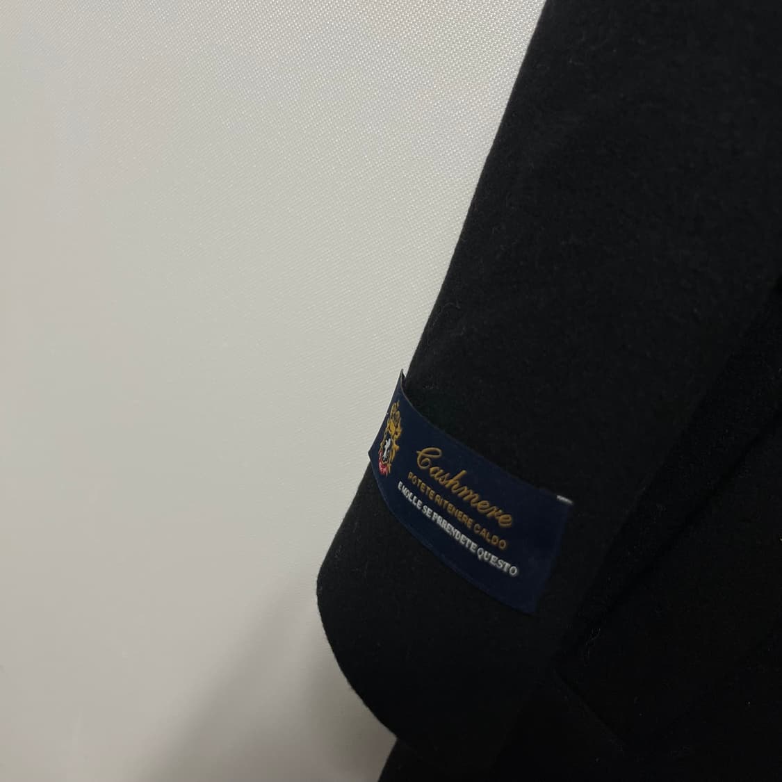 지오 송지오 캐시미어 롱 코트 블랙 상품이미지5