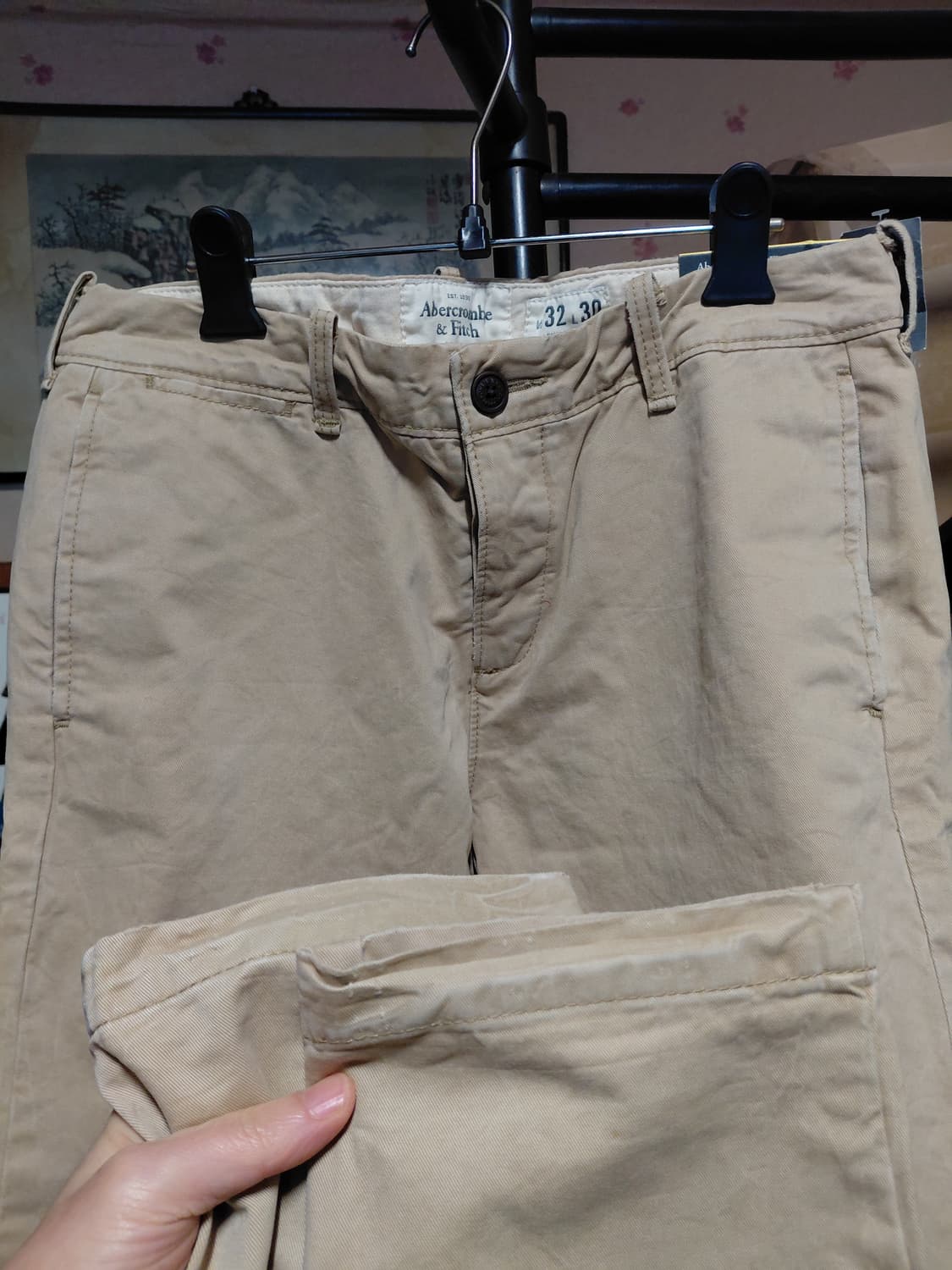 [아베크롬비](새제품)슬림핏 치노 면바지 32사이즈  상품이미지8