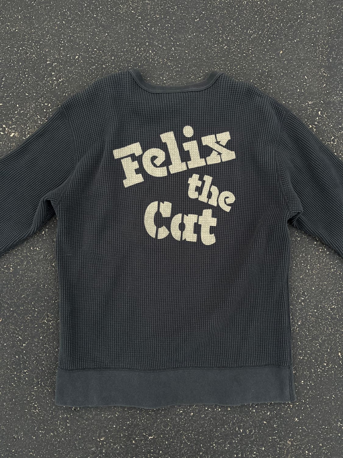 토이즈 맥코이 펠릭스 더 캣 ‘플라잉 트레이닝’ 빅 와플 크루넥 셔츠  상품이미지7