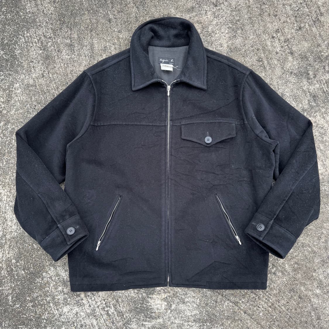 [L] Agnes B 아네스베 캐시미어혼방 울 자켓 상품이미지1