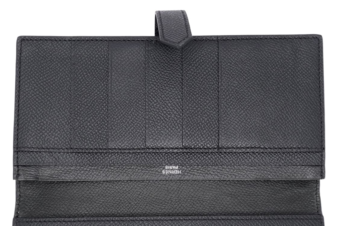 에르메스 베안 소플렛 블랙 앱송 은장 남녀공용 엡송 장지갑 K각인 상품이미지4