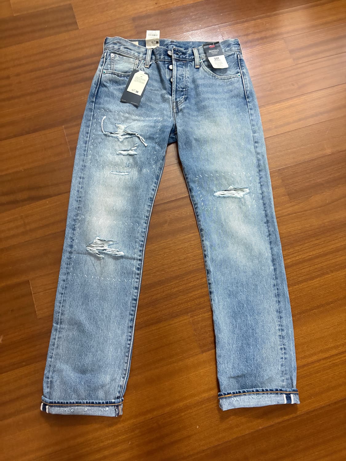 리바이스 x 빔즈 501 셀비지 데님 30 상품이미지3