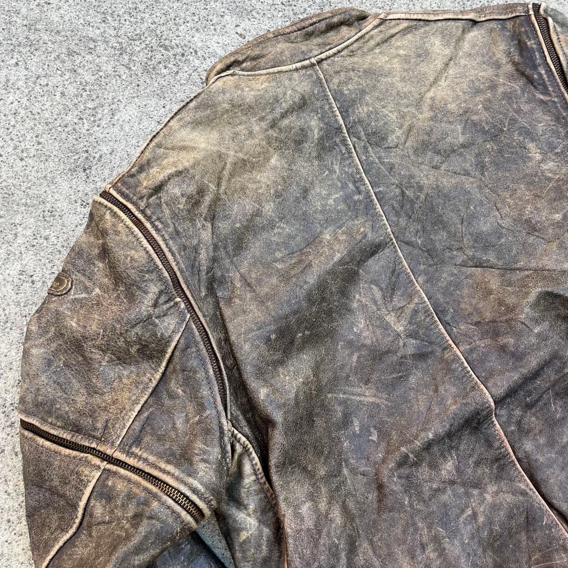 90s Hein Gericke 가죽 라이더 자켓 (100-105) 상품이미지5